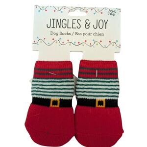 New Jingles and Joy Dog Socks  XS Christmas